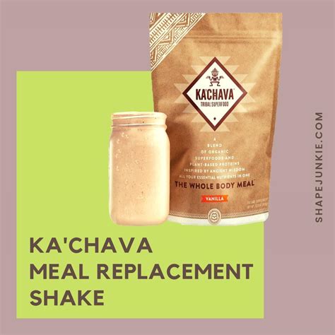 meal replacement shakes kachava